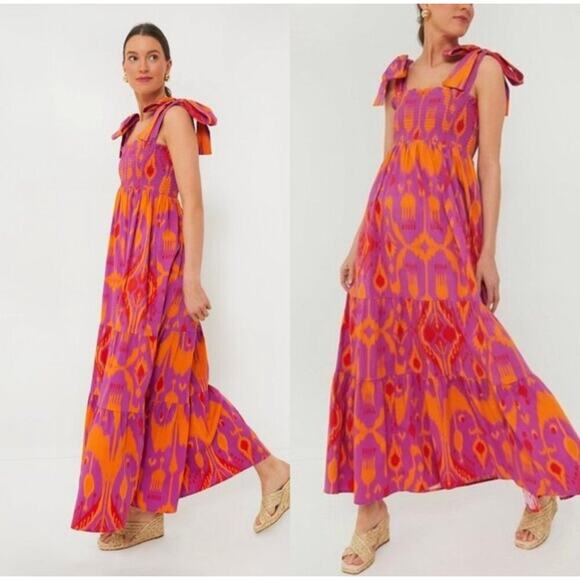 TUCKERNUCK Sheridan French Kelly Dress in sunset IKAT NWT size Small - Picture 4 of 7